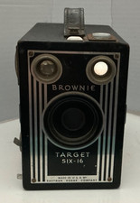 Vintage Eastman Kodak Brownie Target Six-16 BOX Camera 1950's Art Deco Untested
