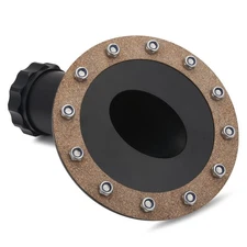 Black 45 Degree 12 Bolt Flange Billet Fuel Cell Fast Fill Filler Neck Aluminum