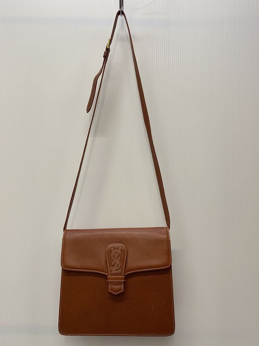 BORSA A TRACOLLA YVES SAINT LAURENT VECCHIA BOTTONE MAGNETICO YSL PATTA cammello SOLIDA usata