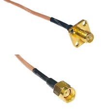 RG316 RP-SMA Female Flange to RP-SMA MALE RF Cable Rapid-SHIP LOT