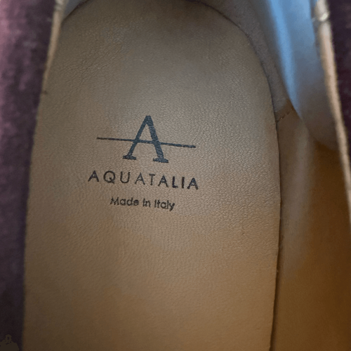 Mocasines Aquatalia Hayley de gamuza resistentes al agua con suela de orejetas talla 8 - Imagen 7 de 8
