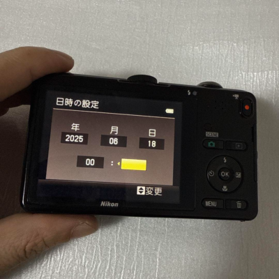 Used] Nikon Coolpix s1200pj Black Compact Digital Camera tested