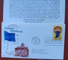 INDIANA STATEHOOD 1ST STATE HOUSE COVERCRAFT CACHET 1966 150TH ANNIV FDC +INFO C