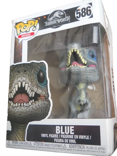 JURASSIC PARK 2 FALLEN KINGDOM Blue Velociraptor 586 POP MOVIE Vinyl Raptor
