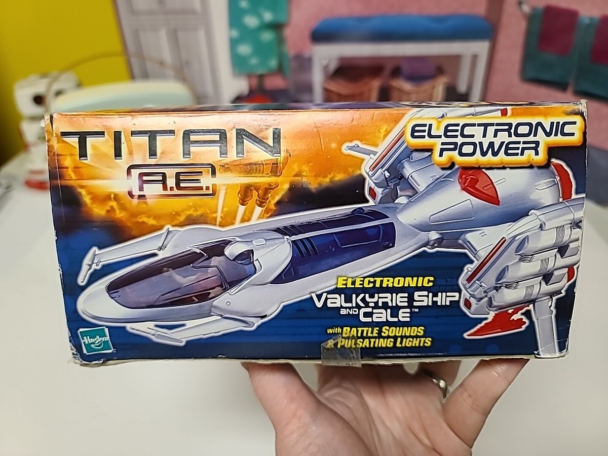 Titan A.E. Valkyrie Ship & Cale Figure Electronic Battle Sounds