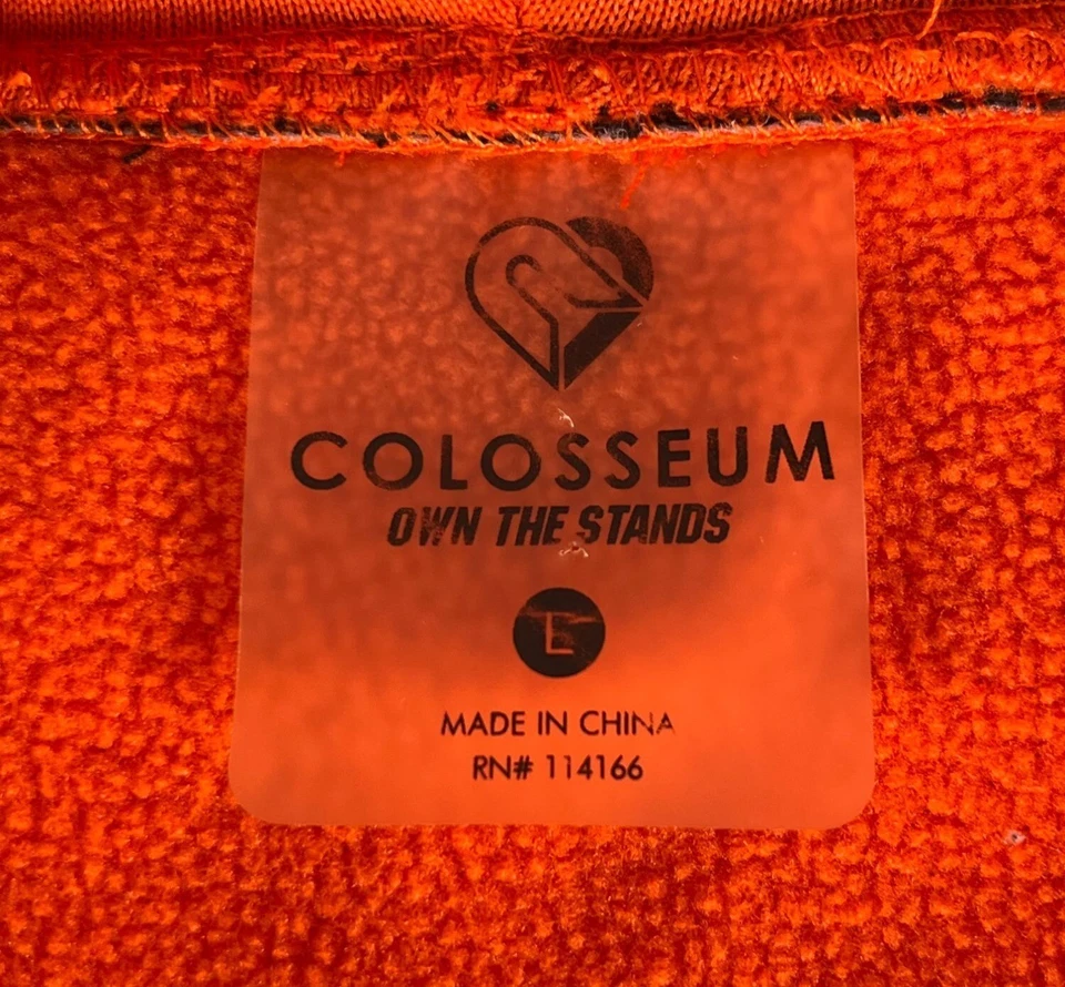 Chaqueta con Capucha Colosseum Clemson University Tigers Mujer L Naranja Acolchada Polar Foto 3 de 4