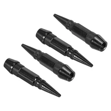 4 Pcs 60mm Spiked Shape Tire Valve Stem Caps Car Wheel for Car Black