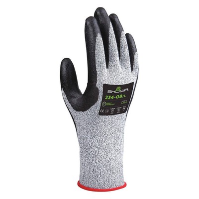SHOWA 234 PR,Coated Gloves,Gray,L 497D56
