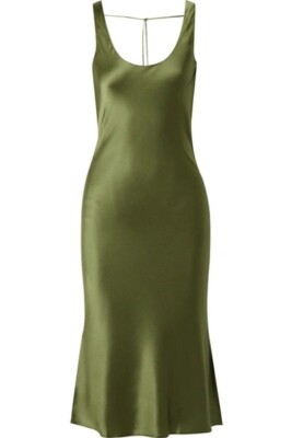 green silk cami dress Tokyo Silk Slip - Sage main image 0