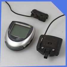 grey silver Cycling Bicycle Bike Cycle Wired Computer - 9 Functions