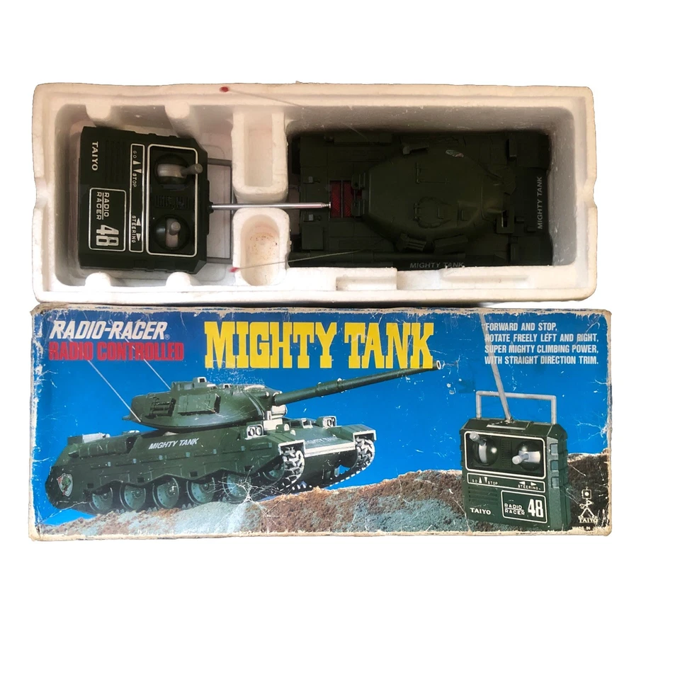 Tank RC Taiyo Japan Mighty Tank Radio Racer Vintage * SPARES OR REPAIRS* - Image 2 of 4