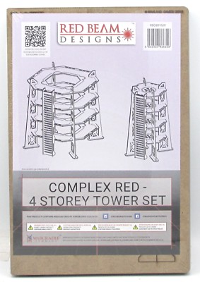 Red Beam Designs RBD281020 4 Storey Tower Set (Complex Red) Terrain Scenery NIB
