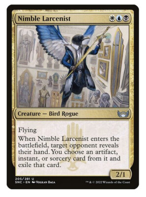 NM Nimble Larcenist, MTG, Streets of New Capenna, Magic the Gathering, 205
