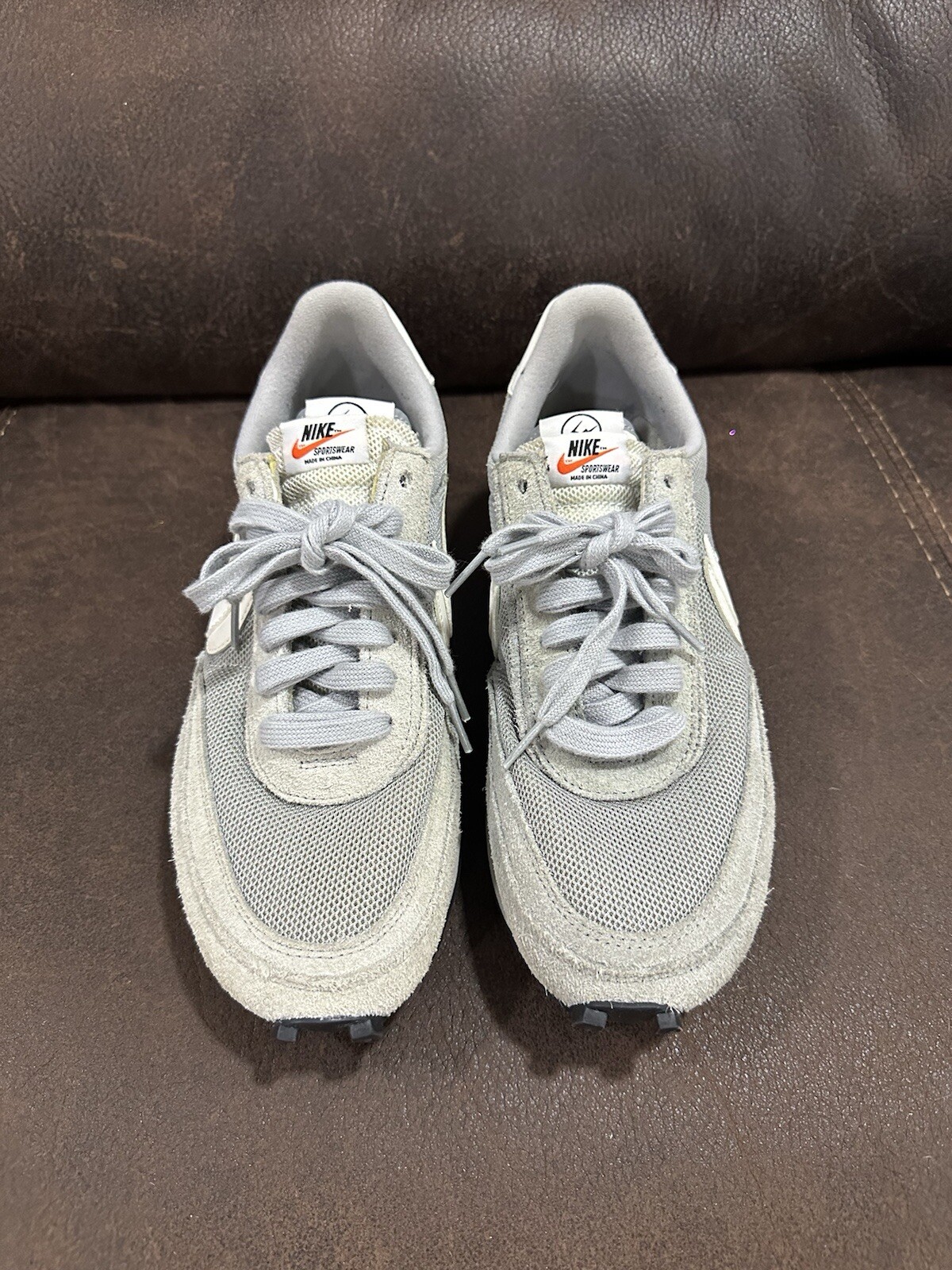 SACAI X NIKE **Nike x Fragment x Sacai LDV Waffle grigio fumo chiaro misura 9 5 M 11 W **