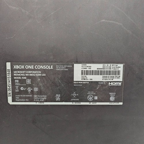 Mando Microsoft Xbox One 1540 Modelo Original 500GB Rojo/Blanco - Imagen 9 de 11