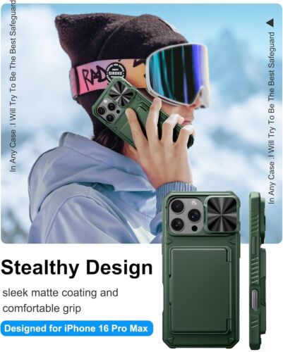 For iPhone 16 Pro Max w/ Military Protection Heavy Duty Case Rugged & Lens Cover - Picture 7 of 7