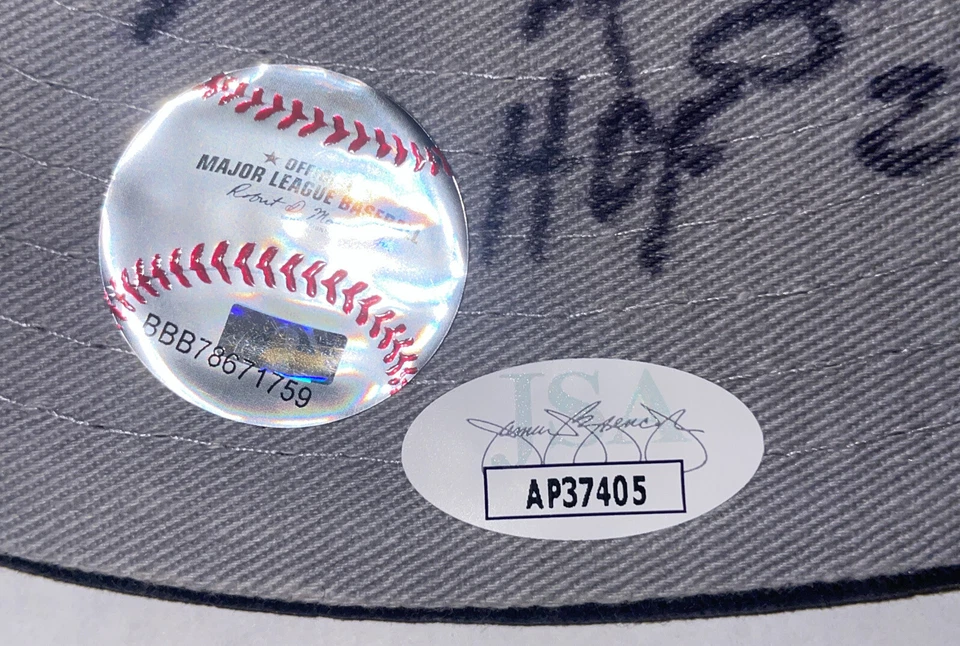 佩德罗·马丁内斯签名波士顿红袜队棒球帽带 JSA 正品证书 {AP37405} — 第 3/4 张图片