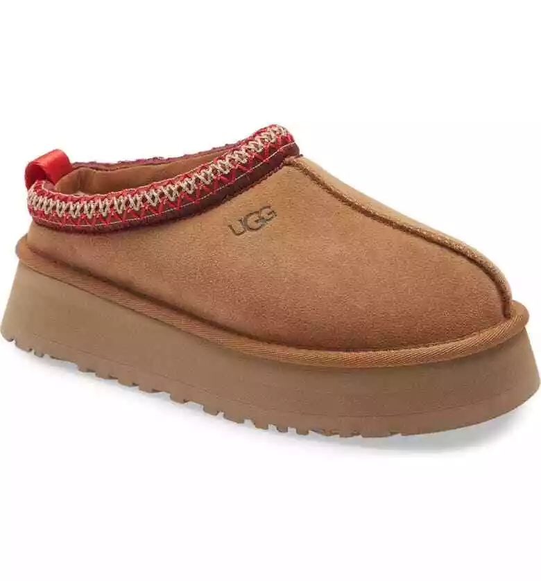 UGG Tazz Chestnut Suede Clog Kids 5/Women's US 7