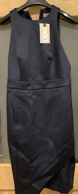 Label Lab marineblaues figurbetontes Willow Scuba Kleid Größe 12 neu mit Etikett. UVP 79£