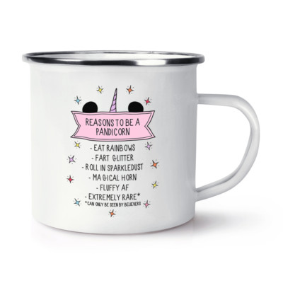 I'M A F-Ing Pandicorn Rétro Émail Tasse - Drôle Licorne Panda Animal I'M A F-Ing Pandicorn Rétro Émail Tasse - Drôle Licorne Panda Animal