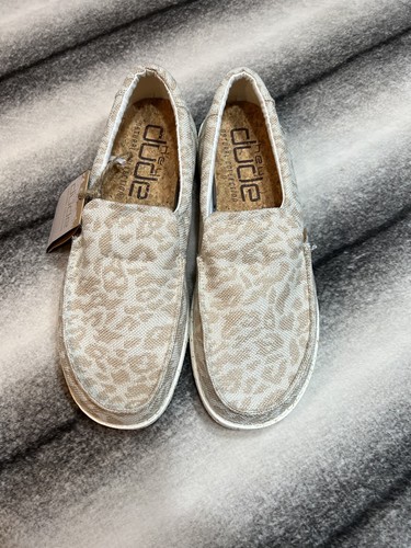 Hey Dude Misty Woven Cheetah Tan Womens 