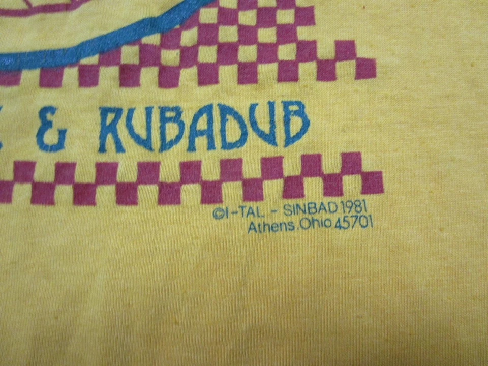 Camiseta De Colección I-Tal Reggae Band (XL) 1981 Crucial Reggae y Rubadub Álbum Ohio Foto 4 de 4