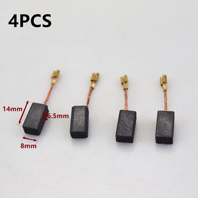 4 Pieces Carbon Brushes For Bosch Grinder 6.5x8x14mm GWS 7-100,7-125, 1619P02892
