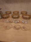 Vintage MCM Barware Culver Antigua Pattern Stem Wine Glass Set of 6 — photo 1