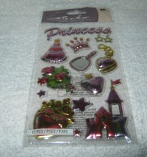 EK Success Dimensional Stickers - Princess Theme - New Package