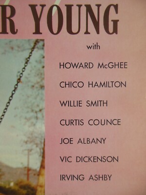Original  Analog - SWINGING LESTER YOUNG, McGhee, Counce, Willie Smith Near Mint