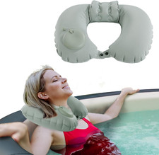 MABOZOO U-Shaped Hot Bathtub Pillow,Inflatable Spa Pillows for Hot Tub with