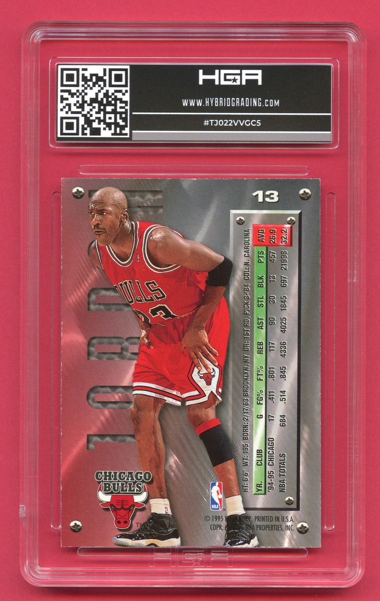 1995-96 Fleer Metal Michael Jordan Silver Spotlight Rare Insert 