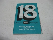 1969 Revell Pocket Catalog 18 New Model Kits Cars Planes Bike Space