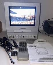 Sylvania 6509DD 9" TV/DVD Combo Retro CRT Television w/remote, manual tested