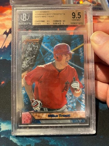 2011 Bowmans Best Mike Trout BGS 9.5 Rookie Card