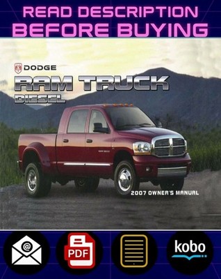 1993 Dodge Ram Diesel Truck Owner's Manual - Original OEM Operator Guide & Reference Book