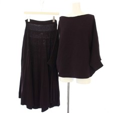 EPOCA Purple Knit Long Skirt Set 40 Vintage B Condition