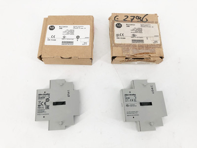 Lot of 2 New Allen Bradley 100-MCA00 Ser. B Auxiliary Contactor Interlocks