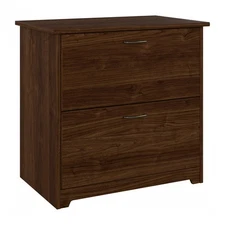 Bush Furniture Cabot 2 Drawer Lateral File Cabinet in Modern Walnut, Home Off...