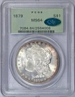 1879 PCGS MS64 CAC OGH MORGAN SILVER DOLLAR OLD GREEN HOLDER. CAC