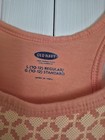 YOUNG GIRLS HALTER TANK FADED ORANGE W/  YELLOW EMBROIDERY SIZE LARGE 10/12 EUC — photo 3