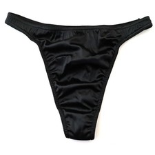 NEW Victoria's Secret VINTAGE Second Skin Satin Floral Thong Panty MEDIUM