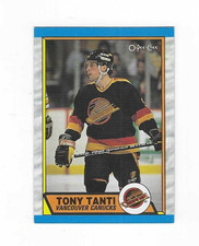 1989-90  O-PEE-CHEE TONY TANTI #280 VANCOUVER CANUCKS