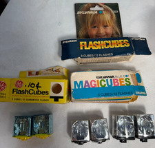 Vintage Lot of 6 Sylvania GE Flash Cubes