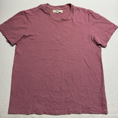 FREEMANS SPORTING CLUB Cotton Crew Neck T-Shirt In Dusty Rose Size: Medium