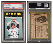 1971 Topps Sparky Lyle SP Short Print #649 PSA 7 NM