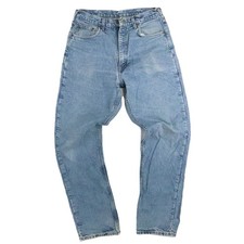 Vintage Carhartt Denim Jeans Pants Size 34 X 34 Flannel Lined