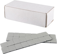 Wheel Weights Gray 1/2Oz, 24 Oz/Box, 48Pcs, with Strong Black Adhesive. 0.5 Ounc