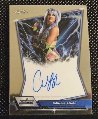 2025 Topps Chrome WWE - Blue Brand Autographs Candice LeRae #BBA-CAN (AU)