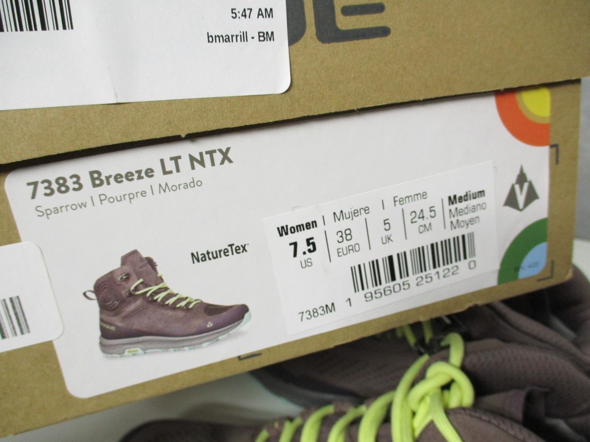Vasque Sparrow Breeze LT Suede Mid Hiking Boots Womens Sz 7.5